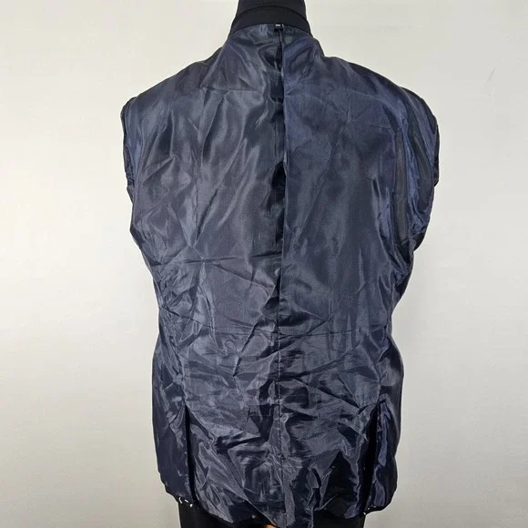 Bonobos Men's Sport Coat Blazer Two Button Navy Wool Spandex Athletic Fit 48R - Picture 12 of 16